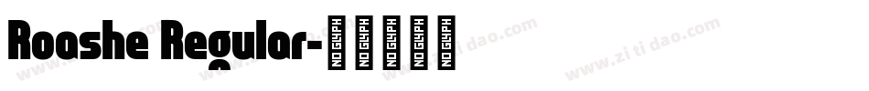 Roashe Regular字体转换